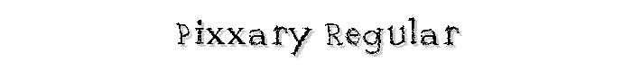 PixXary Regular font